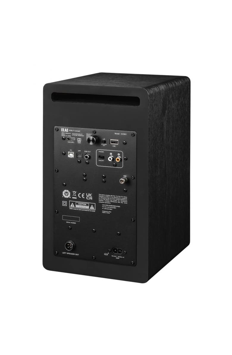 ELAC DCB61 Debut ConneX Powered Bookshelf Speaker - Pair, Alternate, color, Black