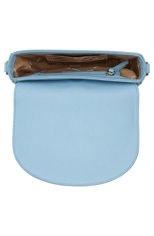 Anne Klein Flap Saddle Crossbody Bag In Gray