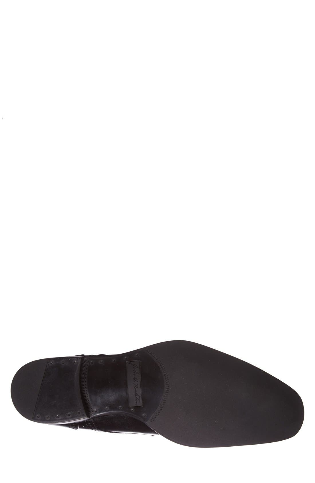 'Fabriano' Cap Toe Derby, Alternate, color, BLACK