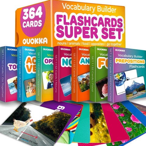 Vocabulary & Sight Words Flash Cards Set for Kids