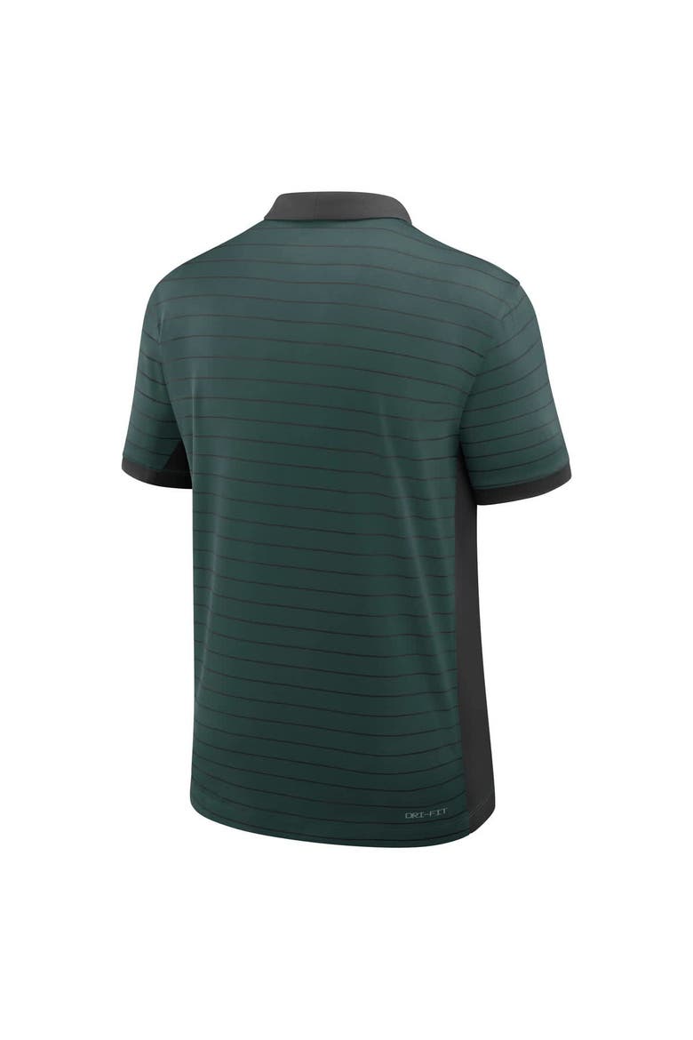 Men's Nike Green Michigan State Spartans 2025 Early Season Coaches Sideline Victory Stripe Performance Polo, Alternate, color, Green