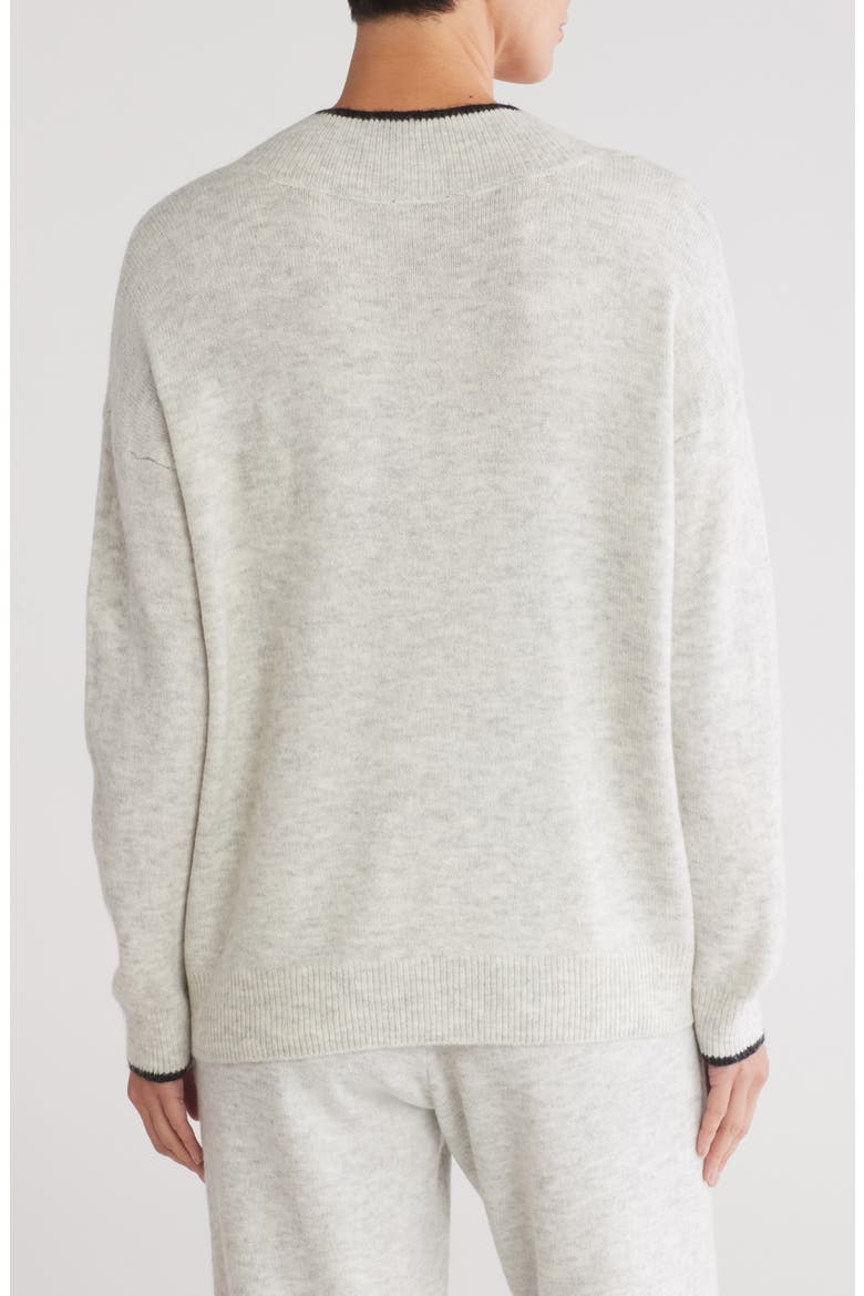 Contrast Sweater, Alternate, color, SILVER HEATHER