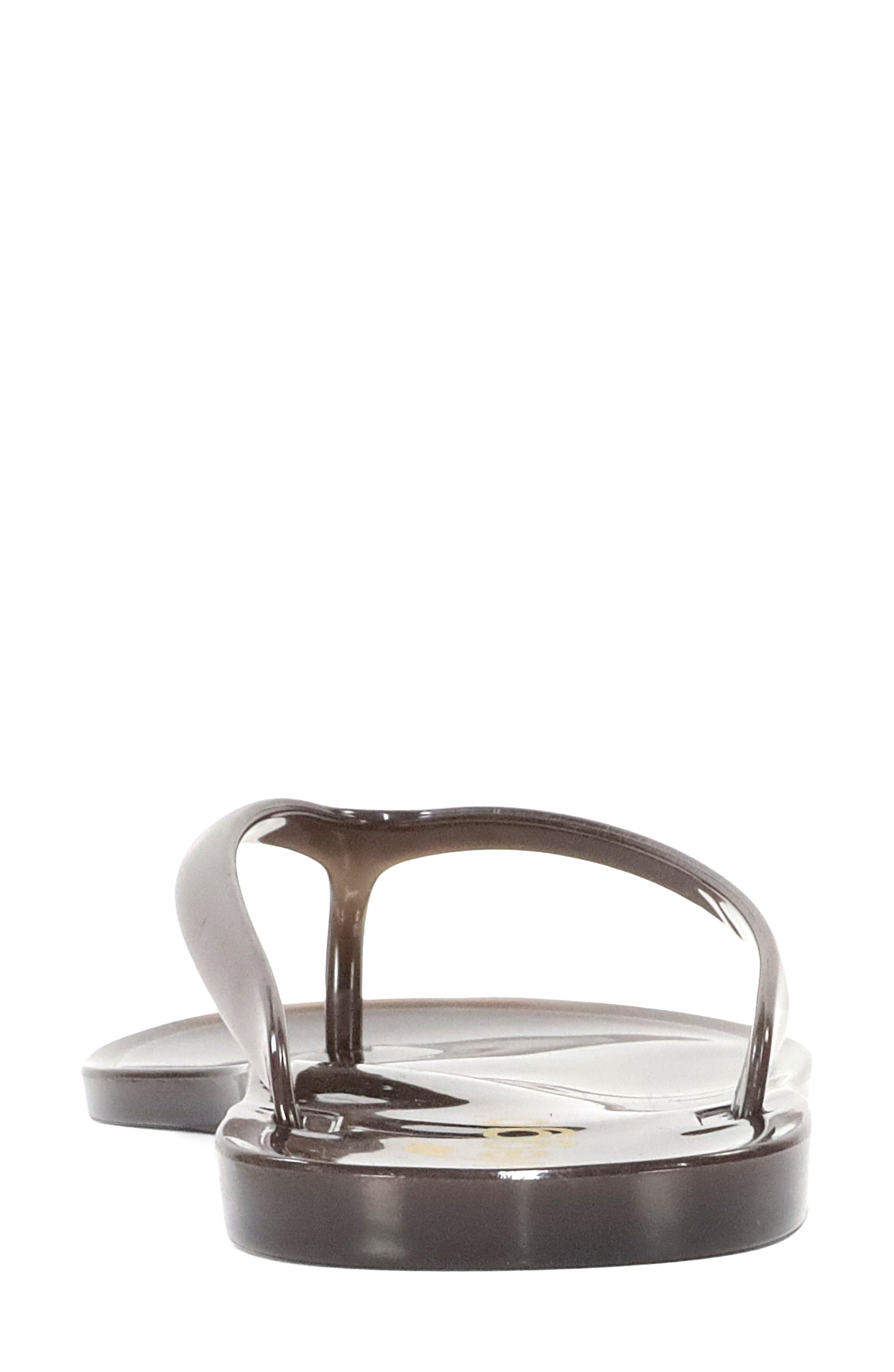 Avery Thong Sandal, Alternate, color, DARK BROWN PVC TRANSLUCENT
