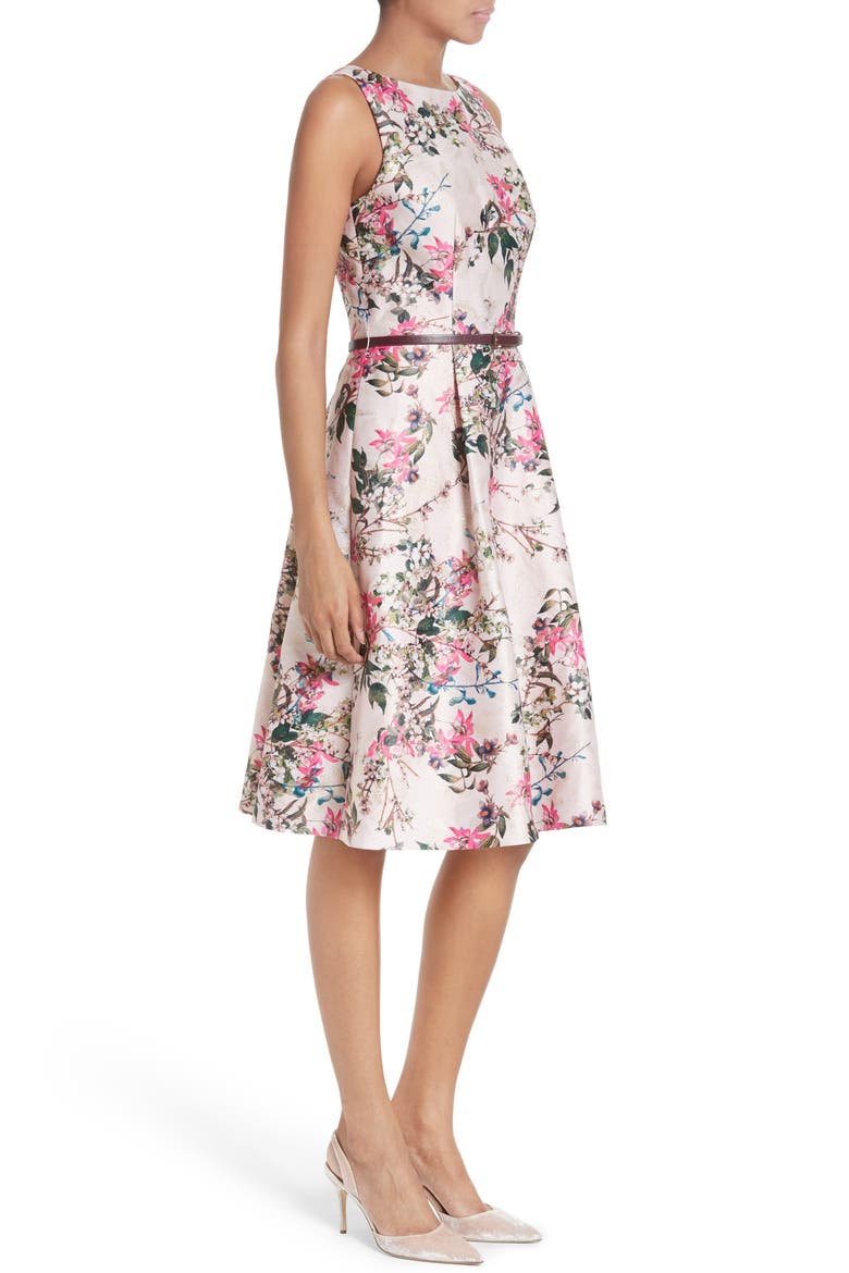 Clarbel Fit & Flare Dress, Alternate, color, MID PINK
