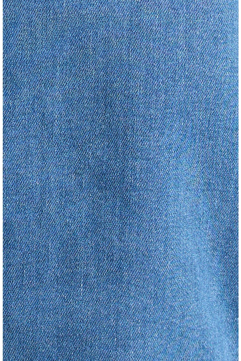 Kids' Long Sleeve Stretch Denim Snap-Up Shirt, Alternate, color, BLUE