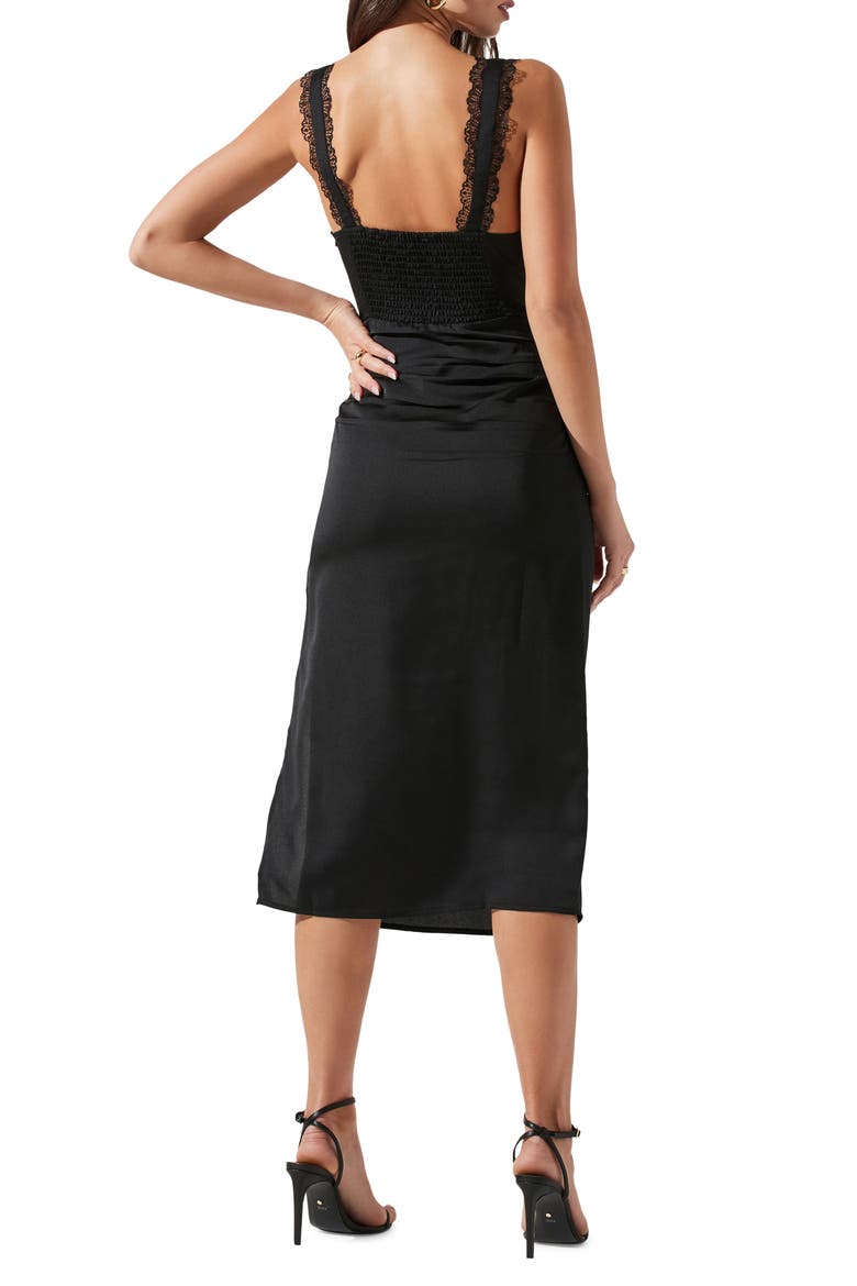 Alva Body-Con Midi Dress, Alternate, color, BLACK