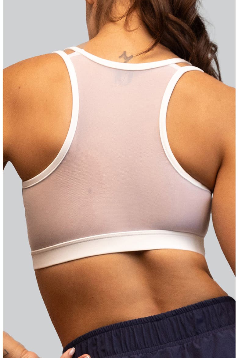 Duo Racerback Sports Bra, Alternate, color, WHITE