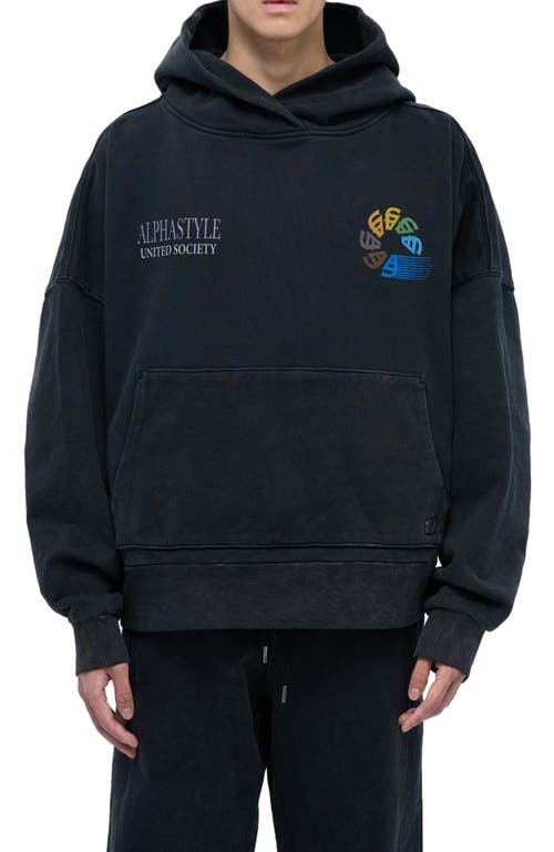 AlphaStyle UNITED HOOD in Black  product