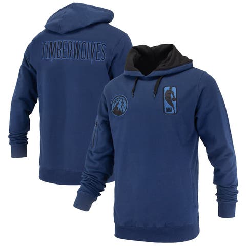 Unisex FISLL Navy Minnesota Timberwolves Logoman Shadow Collection Pullover Hoodie