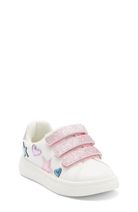 Kids' Carey Star & Heart Sneaker (Toddler & Walker)