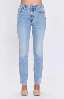 Bri High Waist Ankle Straight Leg Jeans