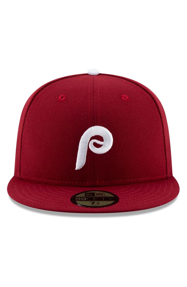 New Era Men's New Era  Red Philadelphia Phillies 2025 MLB Postseason Side Patch 59FIFTY Fitted Hat, Alternate, color, 