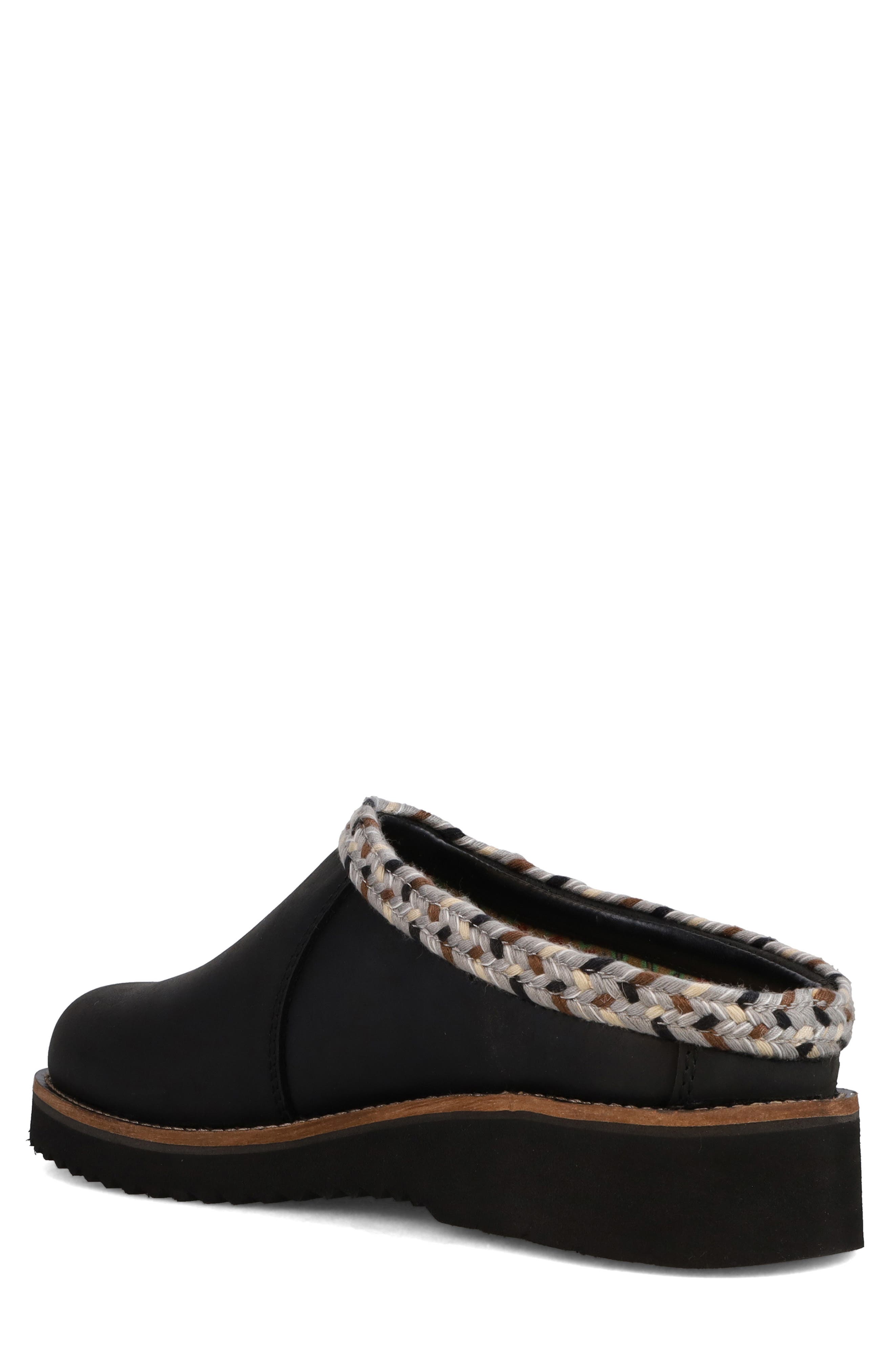 Original Leather Clog, Alternate, color, BLACK