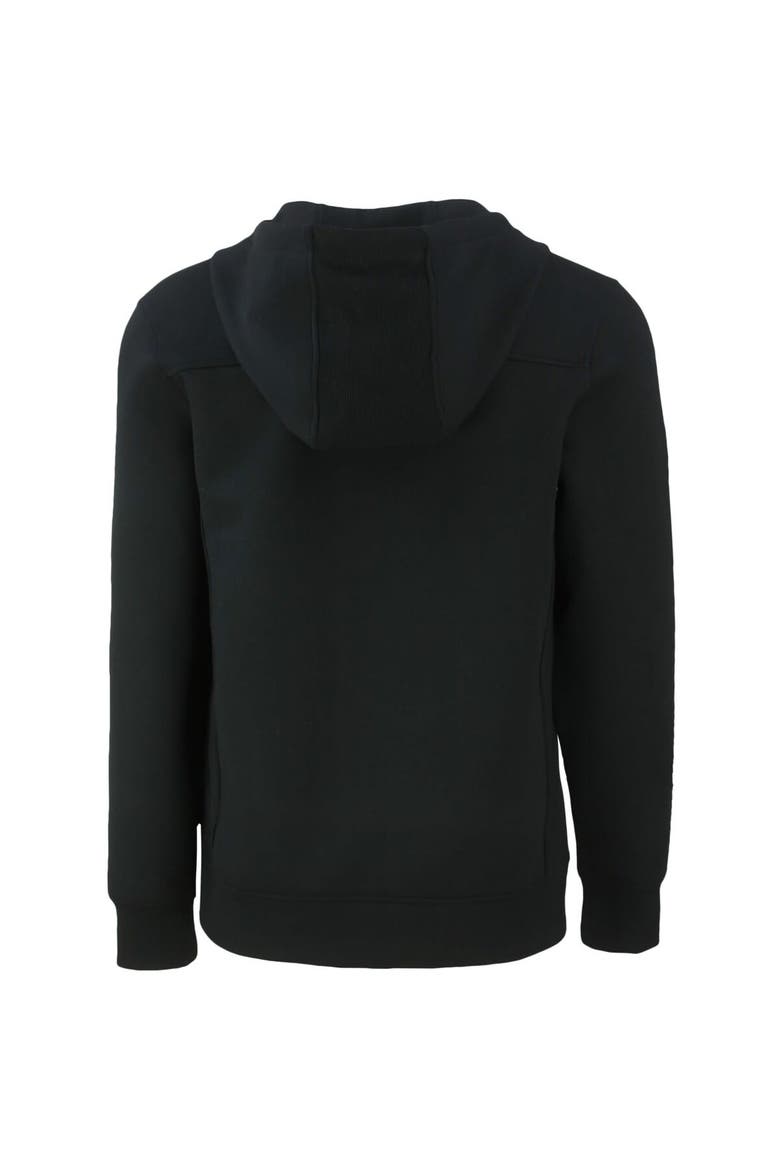 Men's Cutter & Buck  Black Oakland Athletics Roam Eco Half-Zip Recycled Pullover Hoodie, Alternate, color, Black