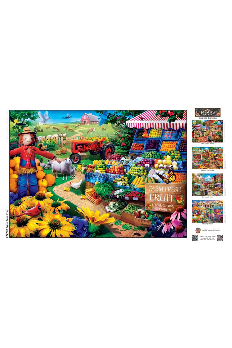 1000 Piece Jigsaw Puzzle - Fresh Farm Fruit - 19.25"x26.75", Alternate, color, Multicolor