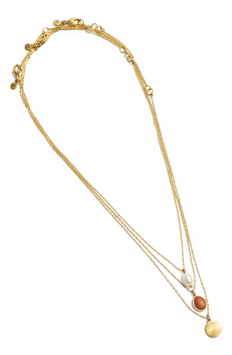 Madewell 3-Pack Assorted Phases Chain Necklaces, Main, color,
