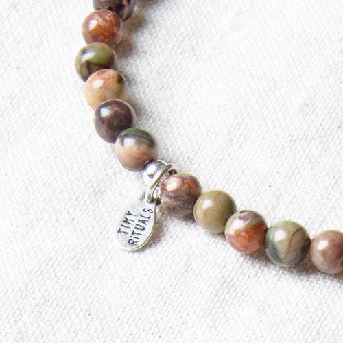 Tiny Rituals Natural Ocean Jasper Energy Bracelet In Multi