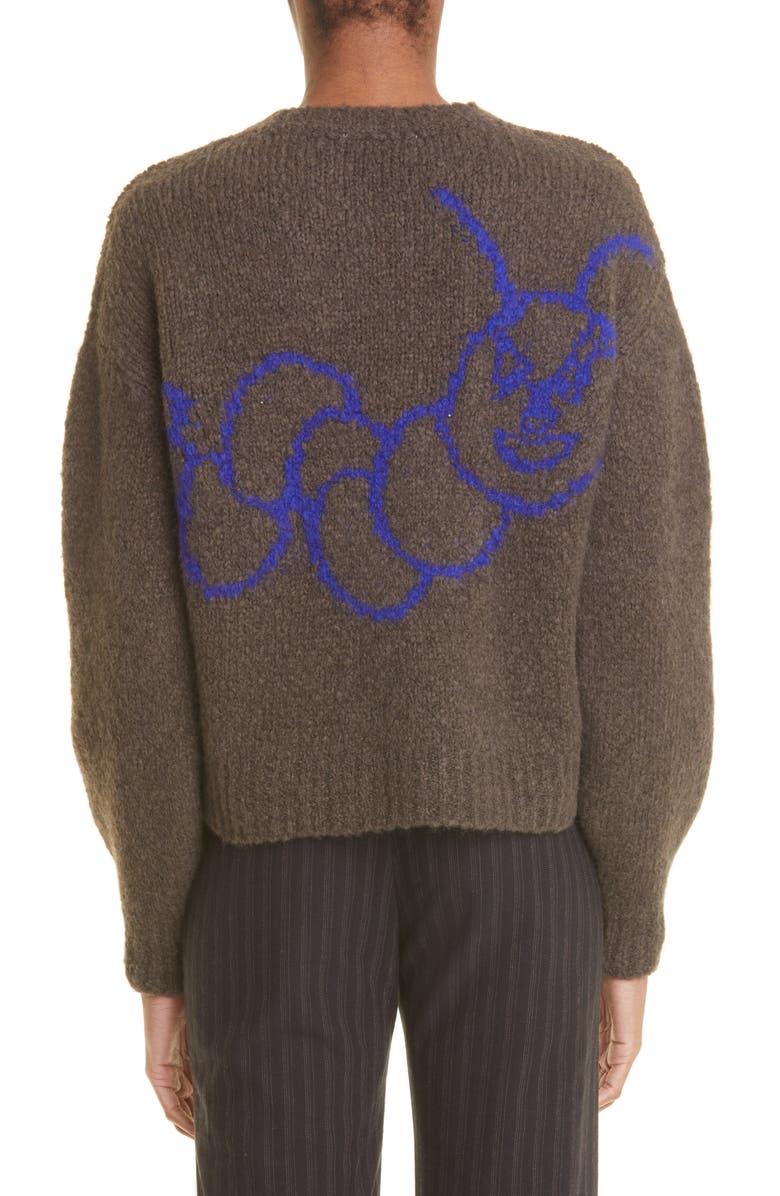 Paloma Wool Cuc Sport Intarsia Wool Blend Sweater, Alternate, color, 