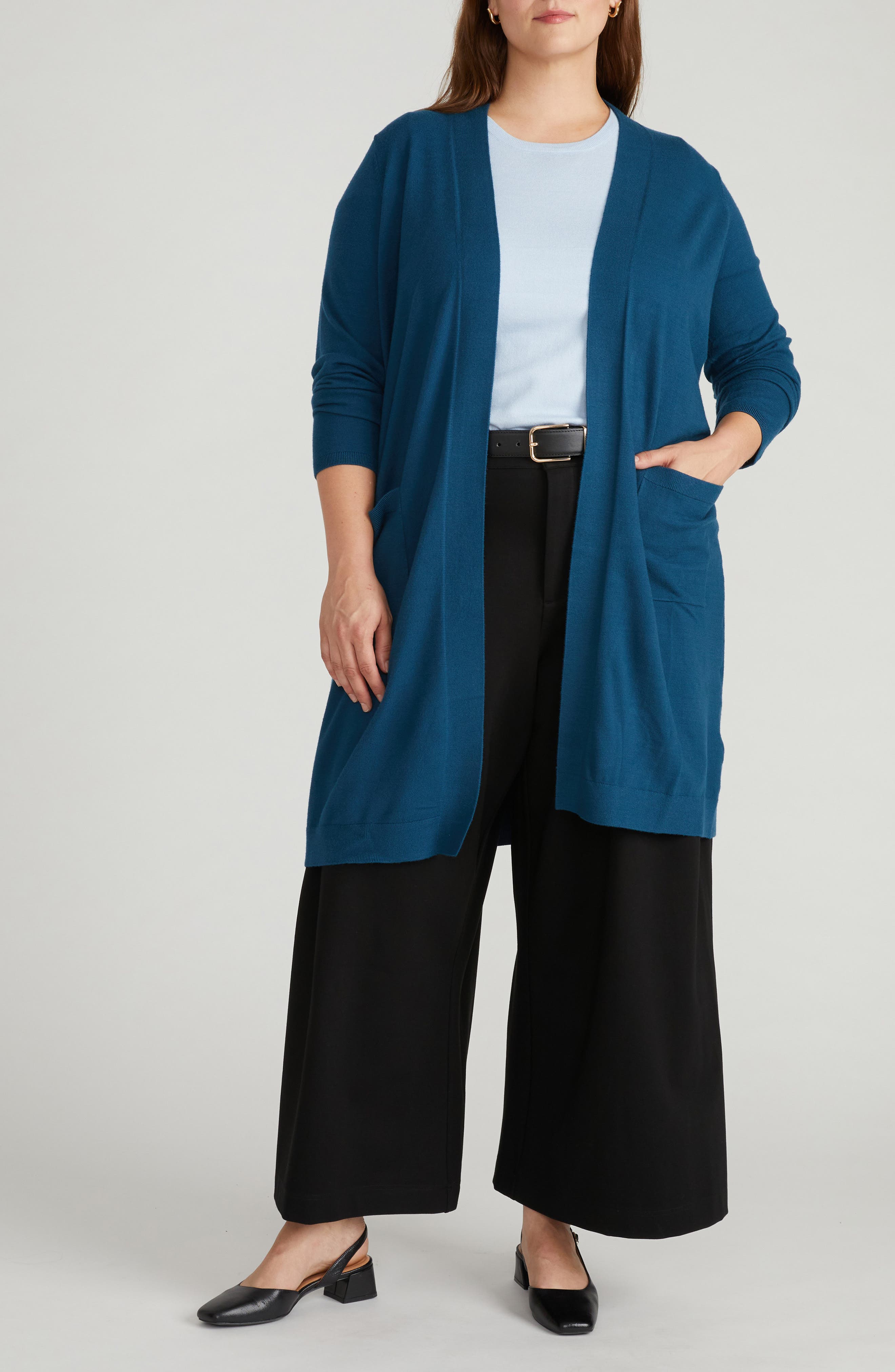 Universal Standard Long Open Front Cardigan