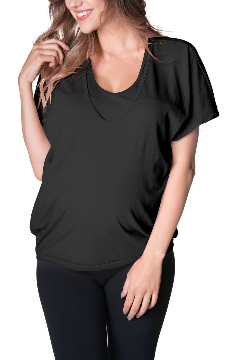 Bun Maternity Feelin' Free Maternity/Nursing Circle T-Shirt, Main, color, 