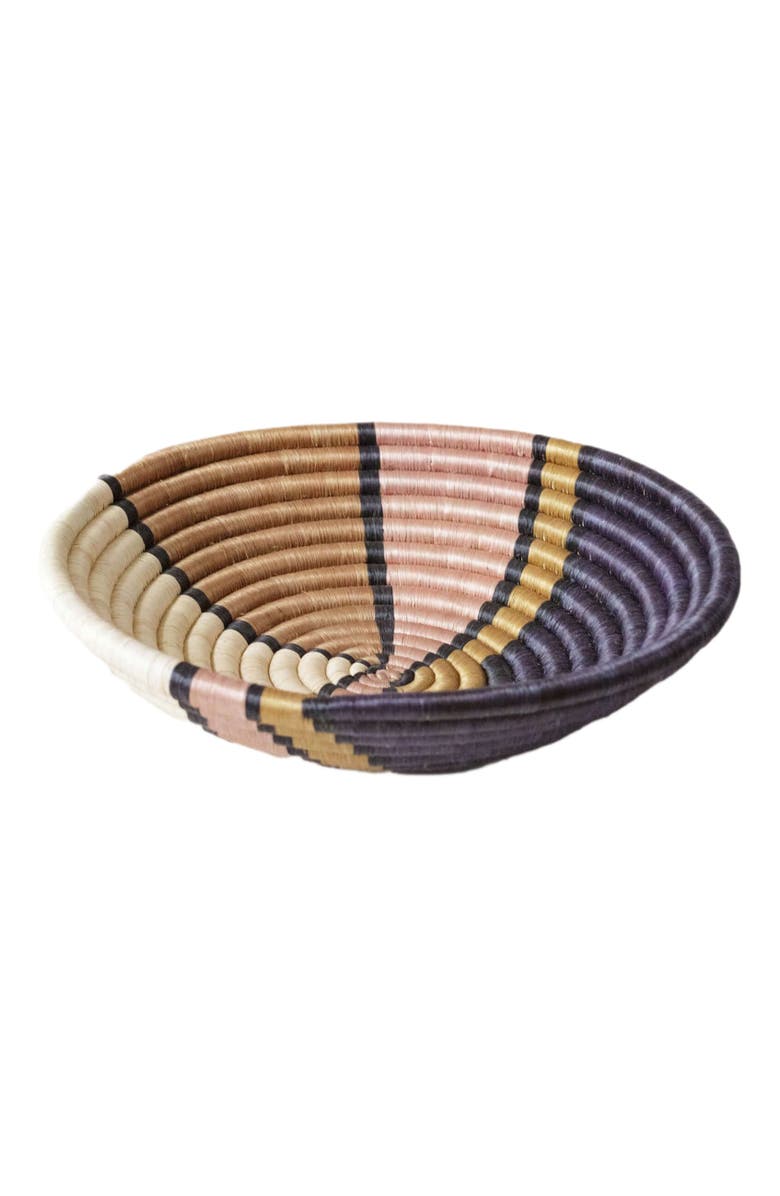 indego africa Stained Glass Plateau, Alternate, color, Dark Blue, Tan, Blush