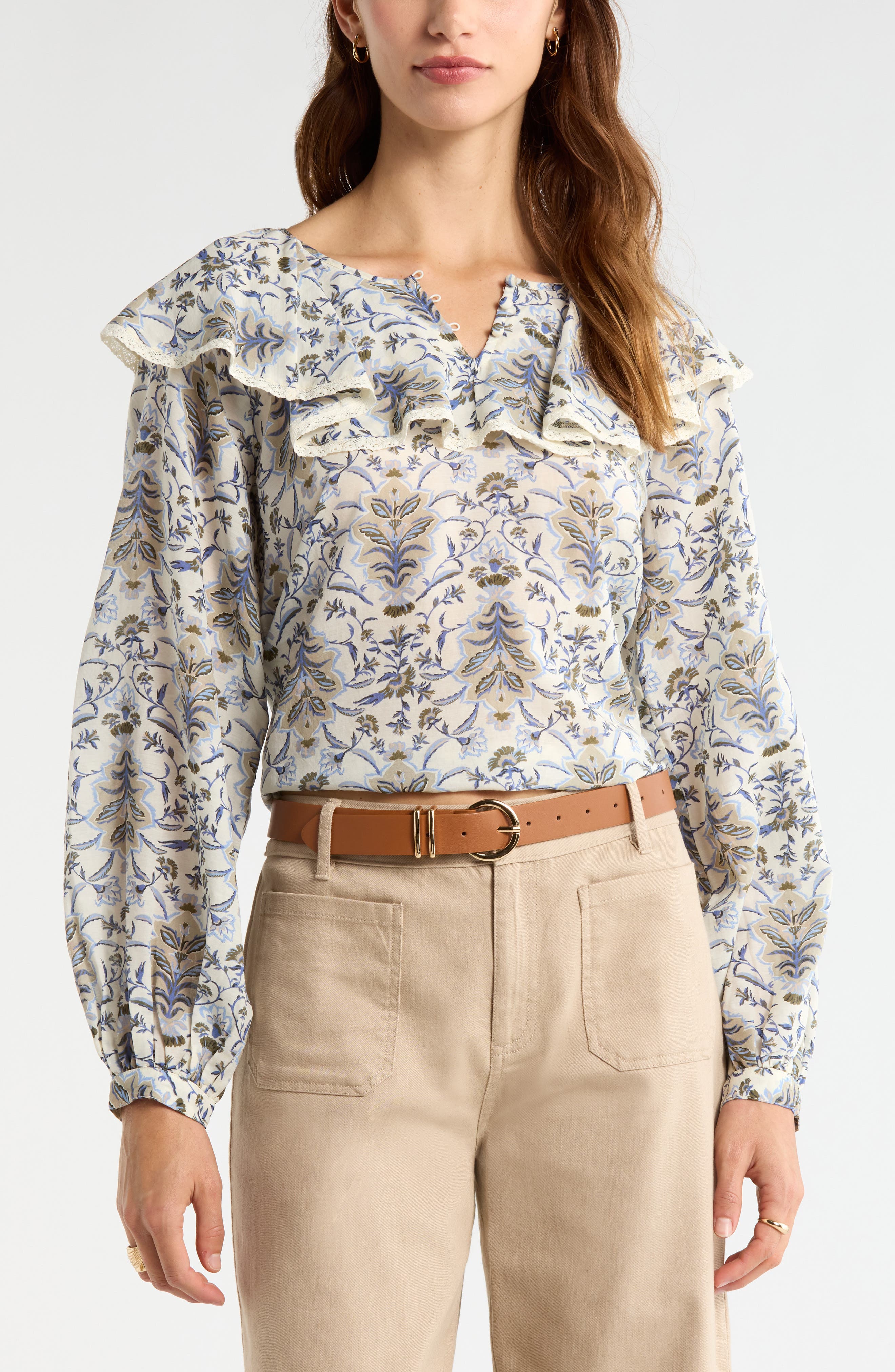 Ruffle Collar Top - image 3