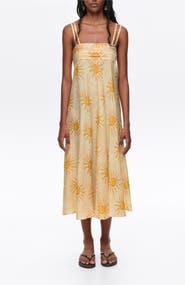 Bimba y Lola A-Line Pleated Midi Dress