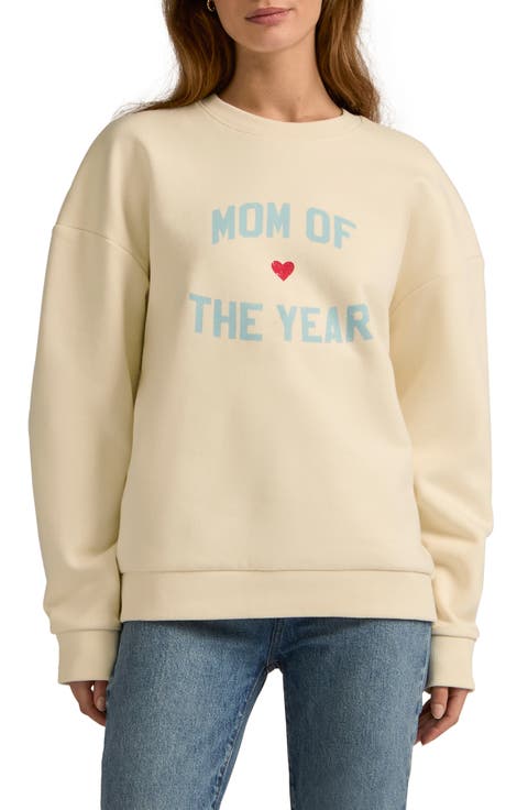 Mom of the Year Cotton Sweatshirt