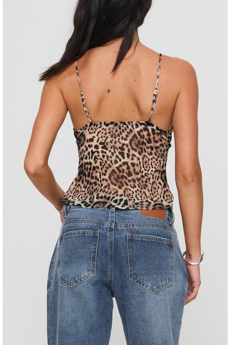 Fast Times Leopard Print Mesh Top, Alternate, color, LEOPARD