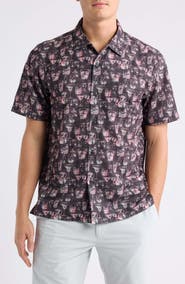 Tommy Bahama Bahama Coast Mai Tai-Dye Short Sleeve Button-Up Shirt