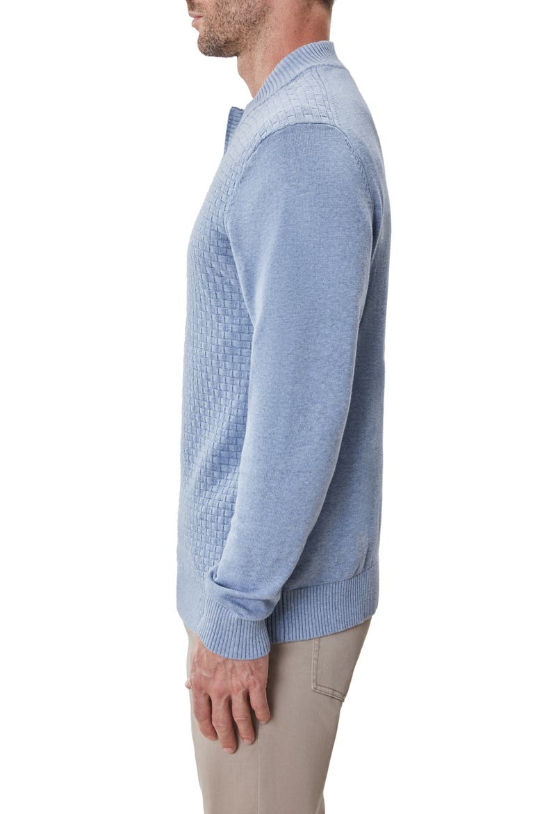 Gellar Half Zip Sweater, Alternate, color, LIGHT BLUE