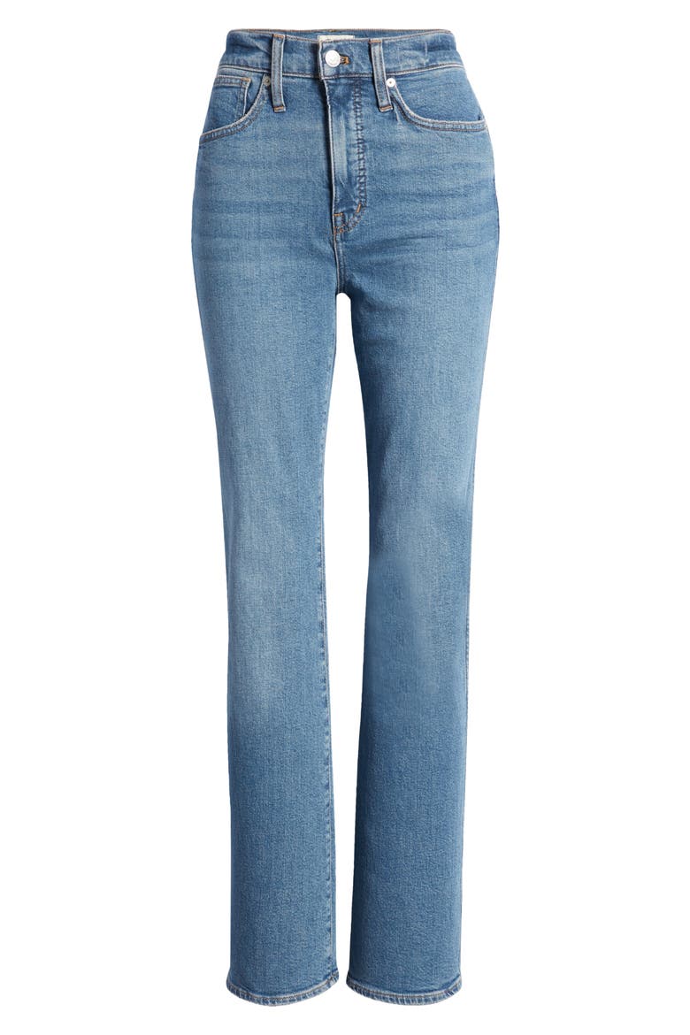 '90s High Waist Bootcut Jeans, Alternate, color, EDGEWOOD