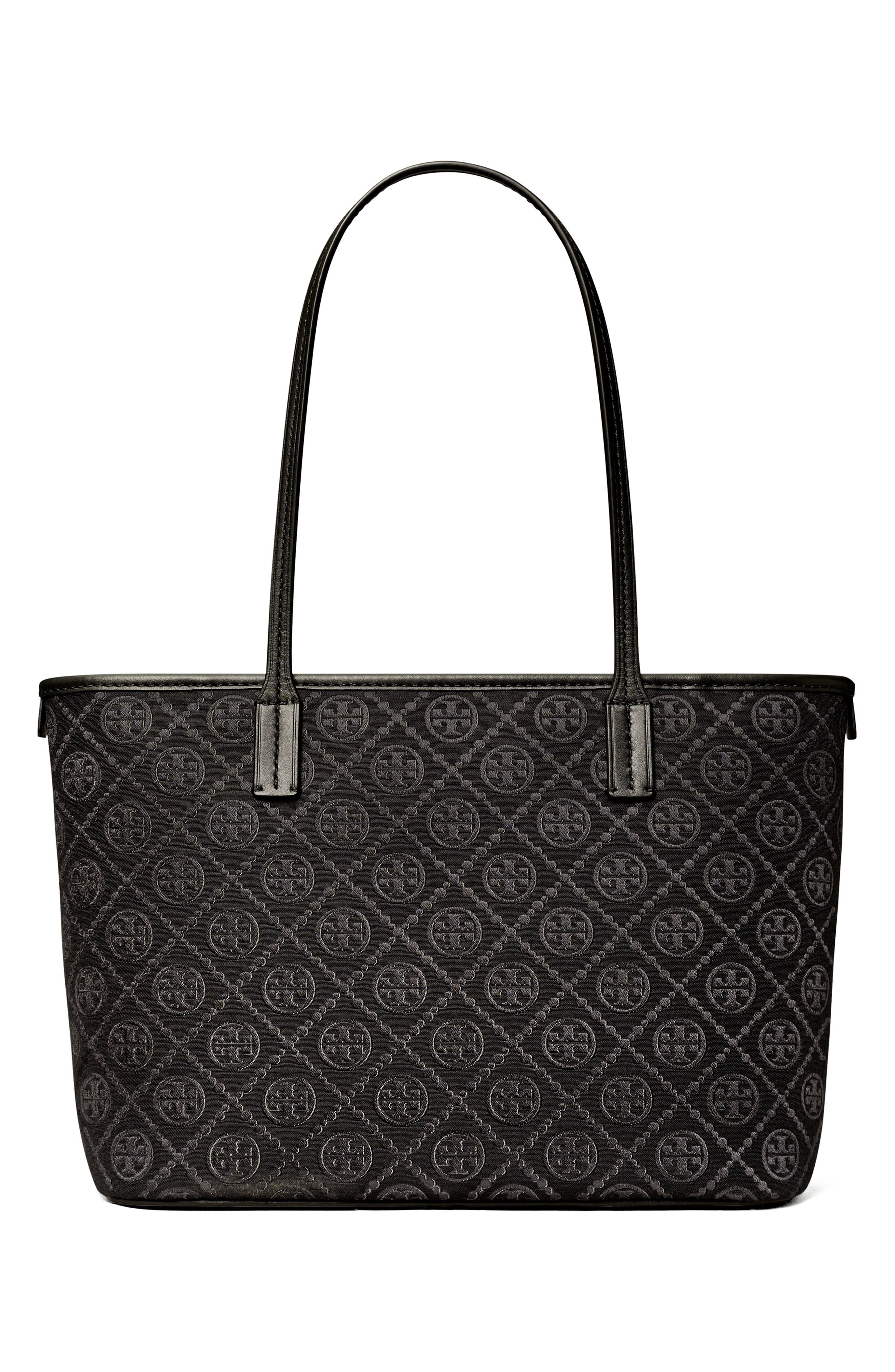 Tory Burch Small T Monogram Zip Tote, Alternate, color, 