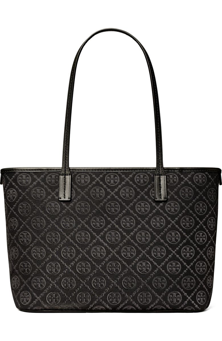 Tory Burch Small T Monogram Zip Tote, Alternate, color,