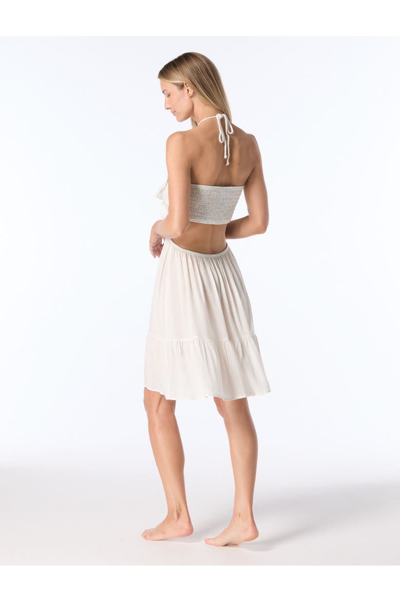 Cut Out Cover Up Dress Swim, Alternate, color, Ivory