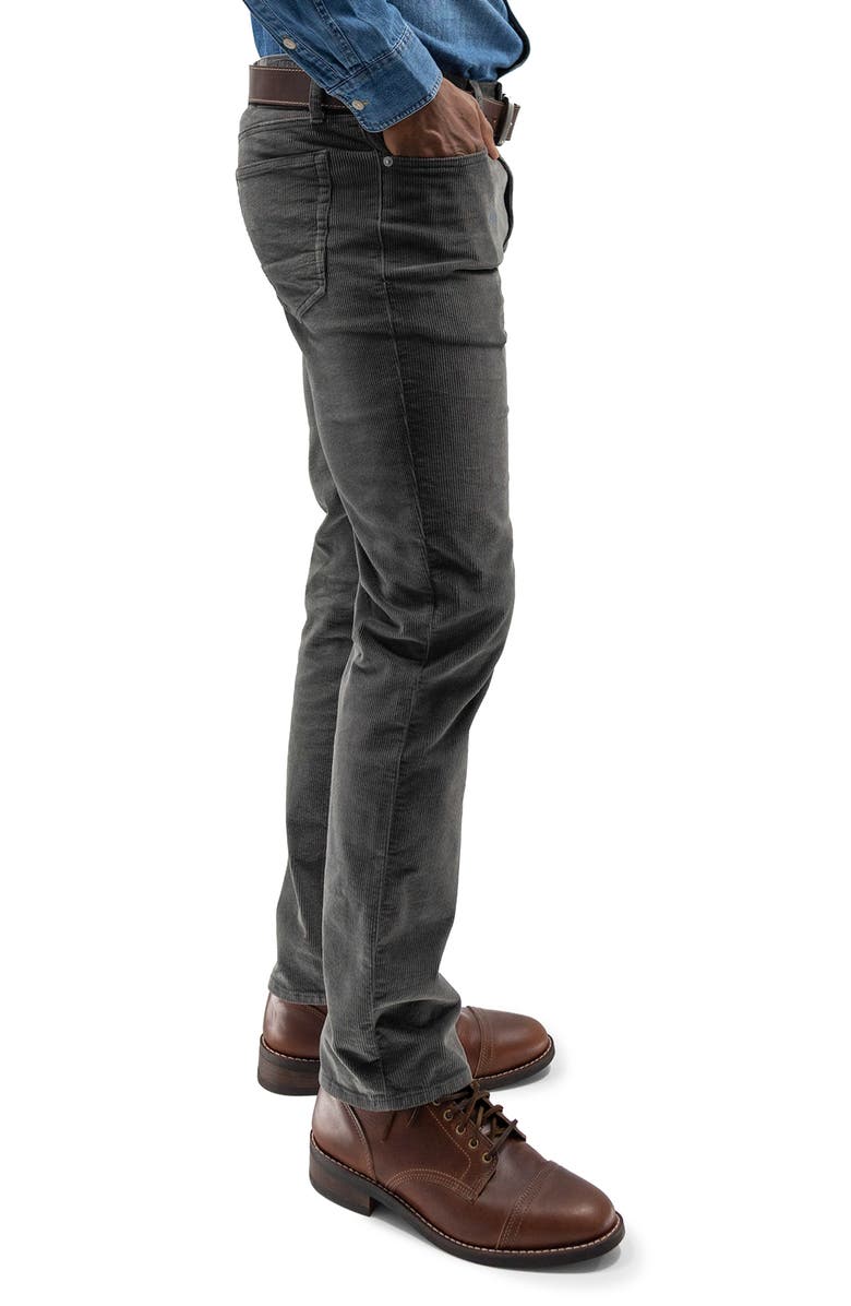 Devil-Dog Dungarees Stretch Corduroy Five Pocket Pants, Alternate, color, Carbon