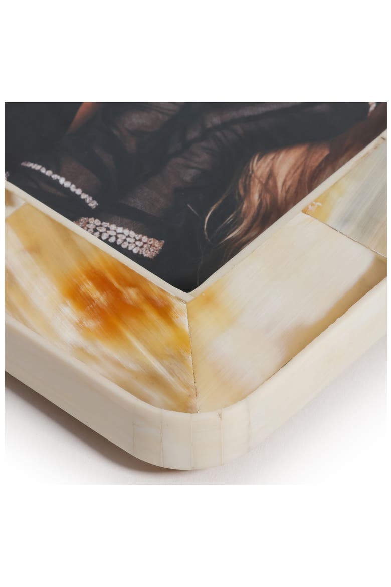 Dune White Horn Photo Frame, Alternate, color, IVORY/ BEIGE