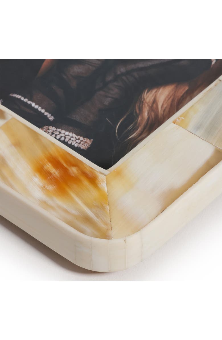 Zodax Dune White Horn Photo Frame, Alternate, color,