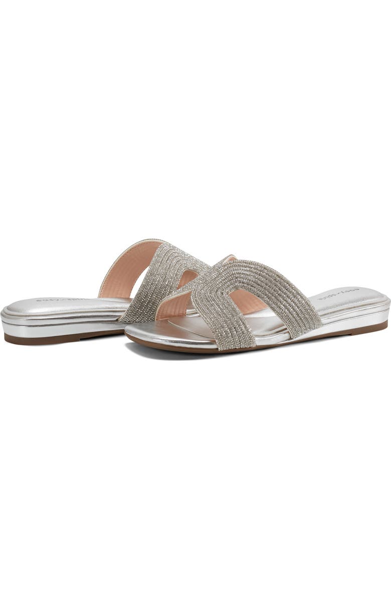 Easy Spirit Colter Slide Sandal, Alternate, color, Silver