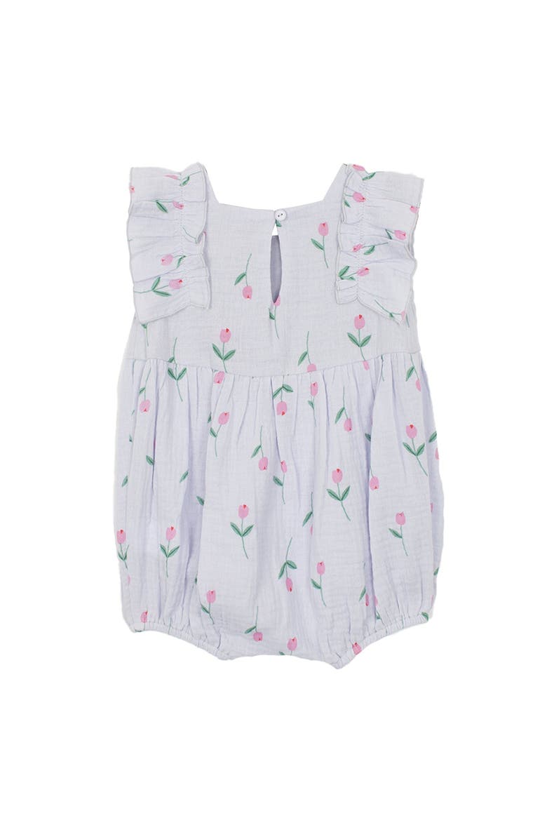 Mabel + Honey Tiny Tulip Baby Romper, Alternate, color, Purple