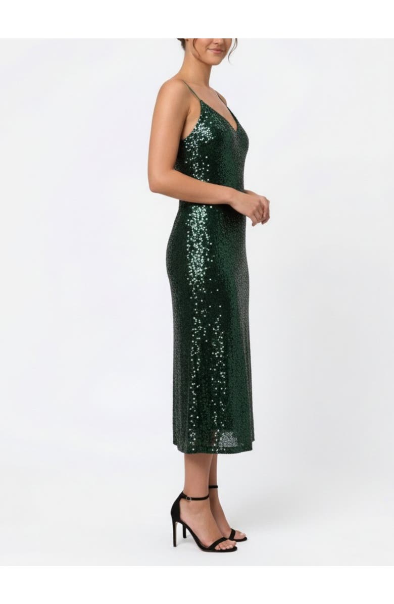 RACHEL Rachel Roy Evangline Sleeveless Midi Dress, Alternate, color, Green Ombre