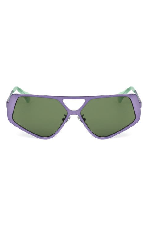 58mm Geometric Sunglasses