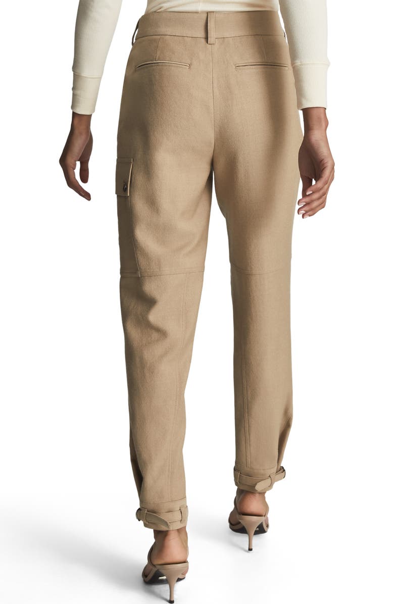 Reiss Newlyn Wool & Ramie Blend Cargo Pants, Alternate, color, 