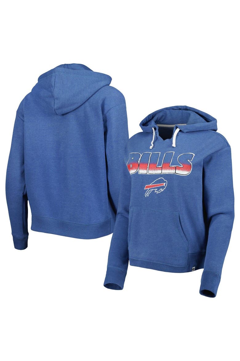 Women's '47 Royal Buffalo Bills Color Rise Kennedy Pullover Hoodie, Main, color, Royal
