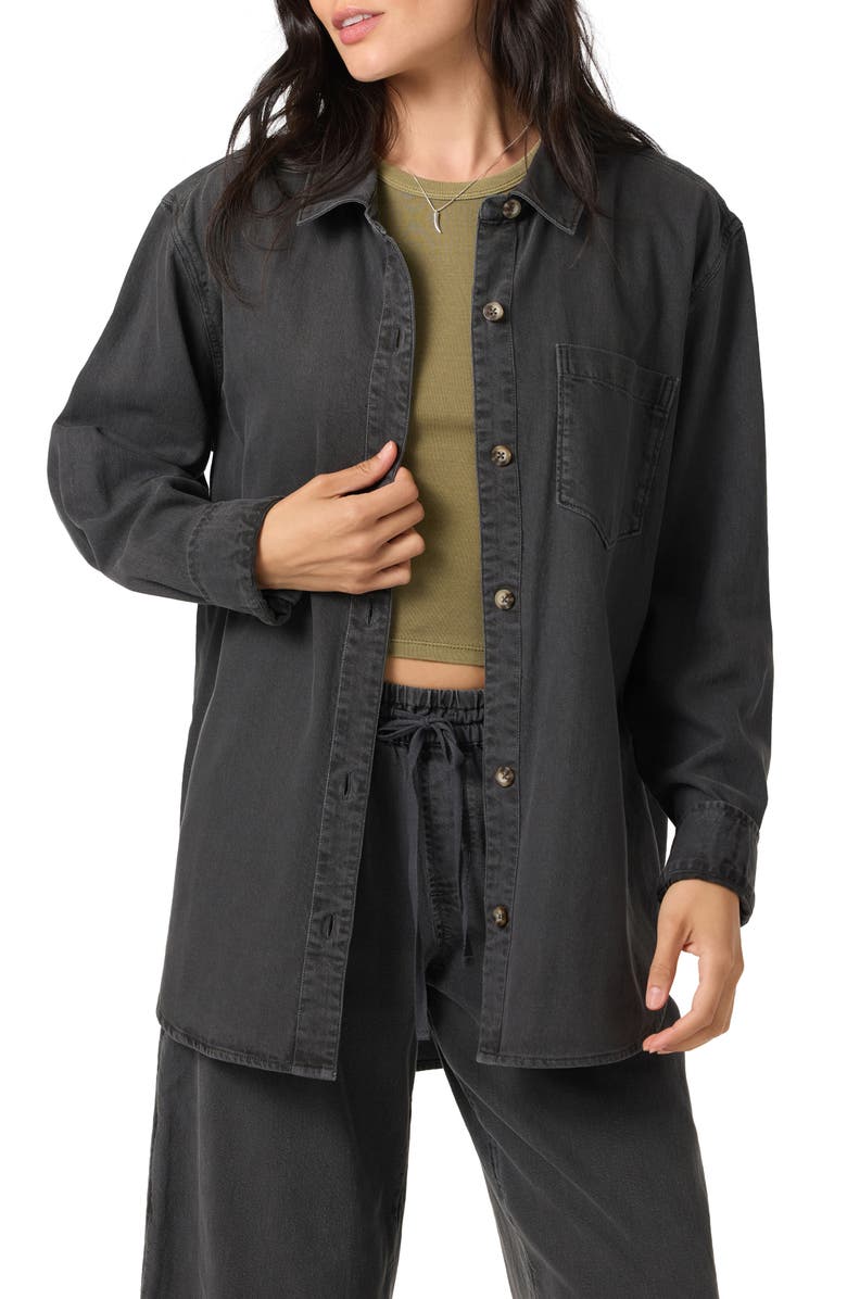 O'Neill Sevie Shacket, Main, color, Washed Black