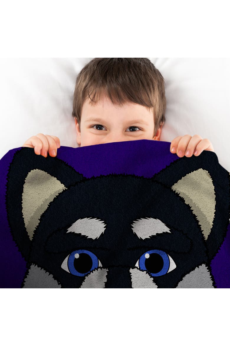 Washington Huskies Harry The Husky College Mascot 60" x 80" Raschel Throw, Alternate, color, None