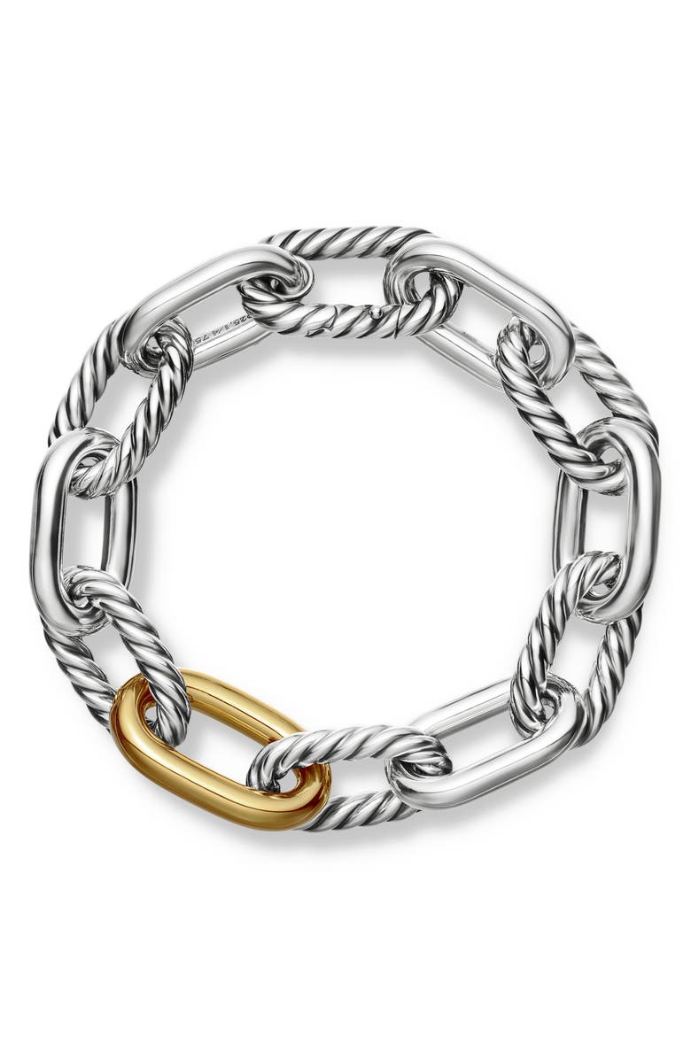 David Yurman DY Madison Large Bracelet with 18K Gold, 13.5mm, Alternate, color, Gold/ Silver