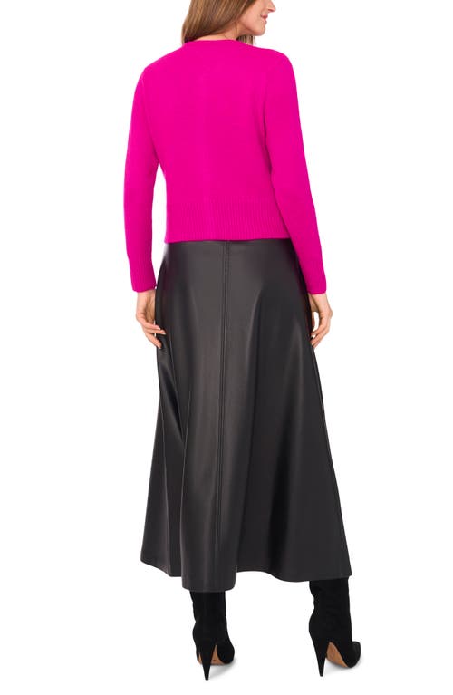 Vince Camuto Button-up Cardigan In Pink