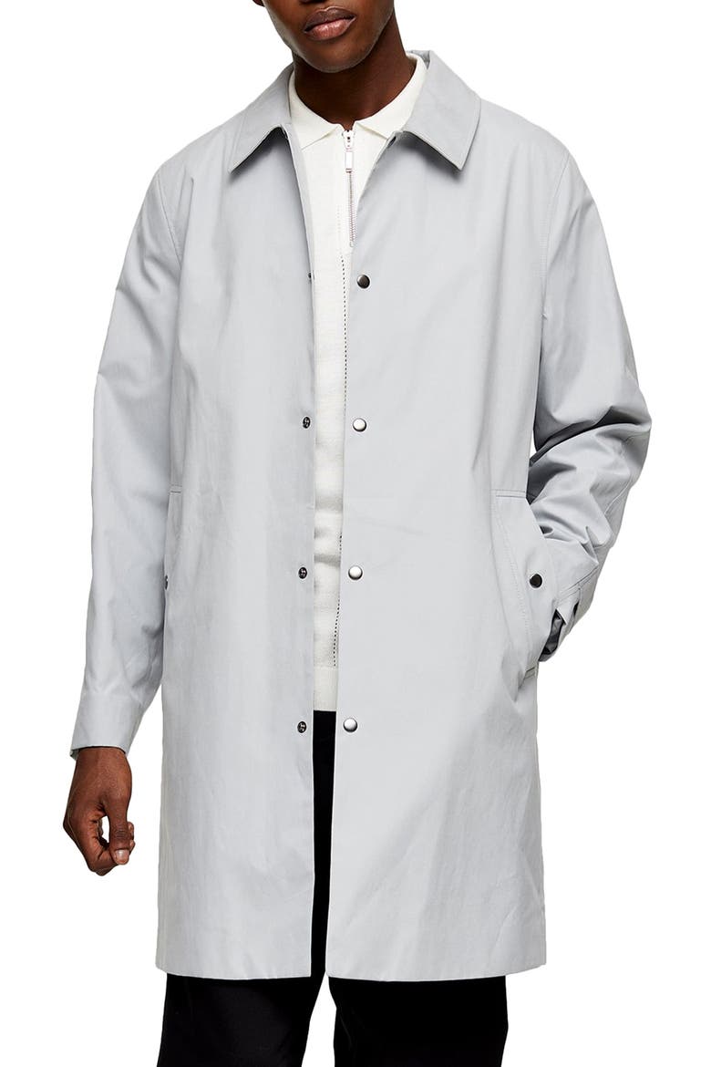 Classic Fit Longline Jacket, Main, color, GREY