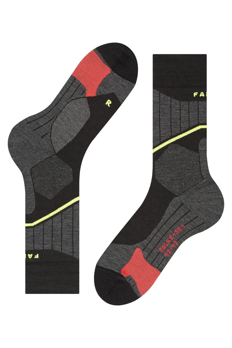 SC1 Cross Country Ski and Skating Socks, Alternate, color, Black-Mix